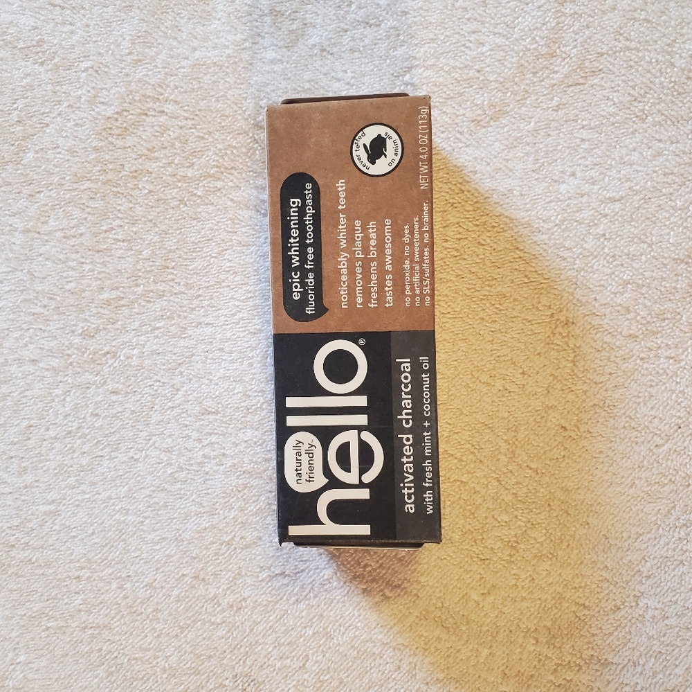 Hello Activated Charcoal Fluoride Free Toothpaste